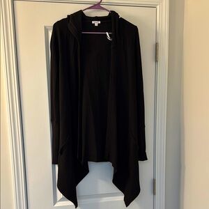 Splendid Black Hooded Sweater size Small